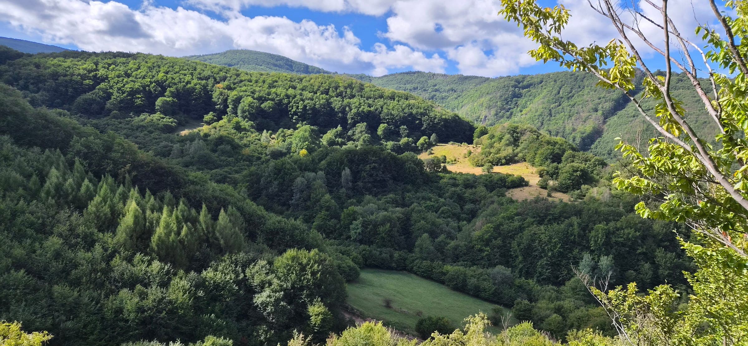 Baškova dolina z vyhliadky Hvozdík.